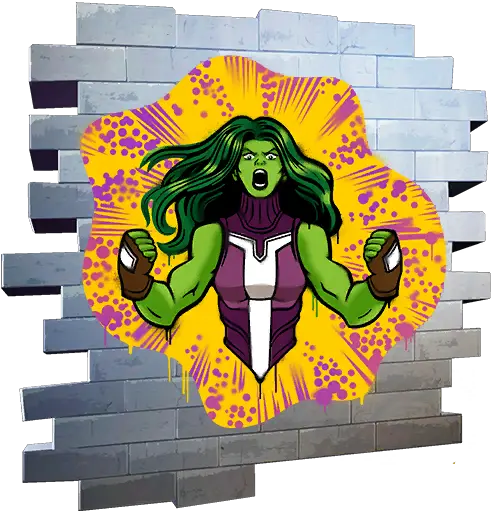 Fortnite She Hulk Smash Spray Png Pictures Images She Hulk Spray Fortnite Smash Icon