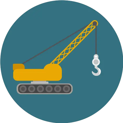 Crane Transport Vector Svg Icon Crane Construction Circle Icon Png Crane Icon Vector