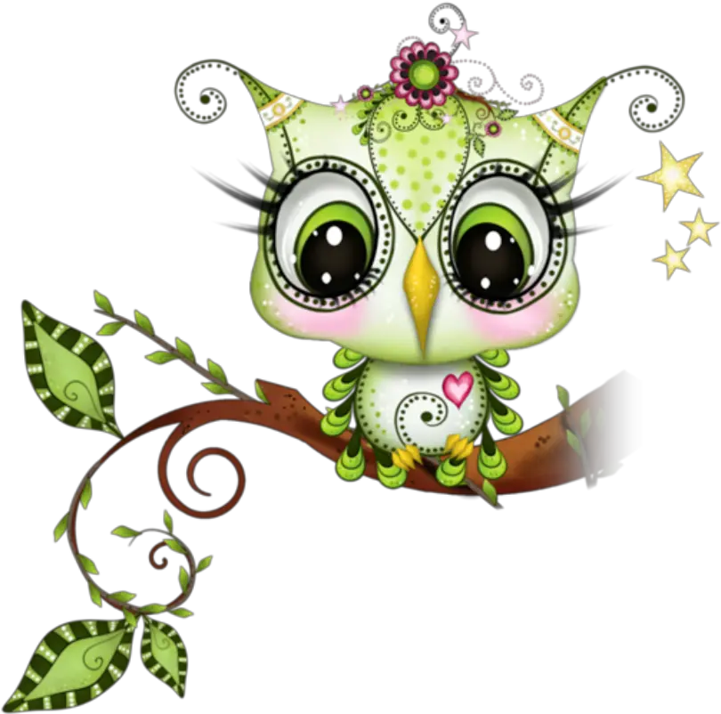 Owl Cuteowl Pink Branches Sticker By Candace Kee Grade 5 Maths Term 2 Png Branches Icon