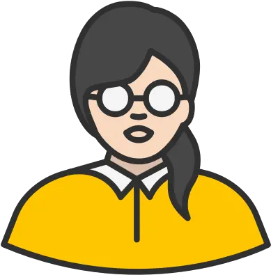 Geek Girl Nerd Woman Icon Nerdy Girl Icon Png Nerd Png