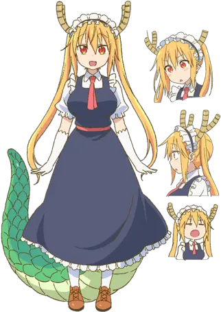 Miss Kobayashiu0027s Dragon Maid Kobayashi Household Kobayashi Dragon Maid Characters Png Kanna Kamui Png