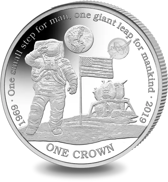 Nasa Grants Permission For Its Logo To Be Used 50th Moon Landing Coin Png Nasa Logo Png