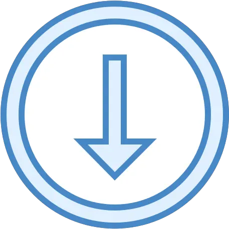 Scroll Down Icon In Blue Ui Style Vertical Png Scroll Down Icon