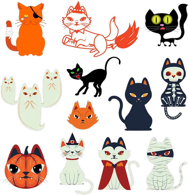 Halloween Design Elements For Kid Friendly Websites Halloween Png Halloween Cat Icon