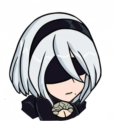 2b Nier Automata Mods And Community Hair Design Png Nier Automata Desktop Icon