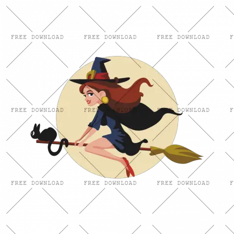 Png Image With Transparent Background Witch Riding A Broom Witch Transparent Background