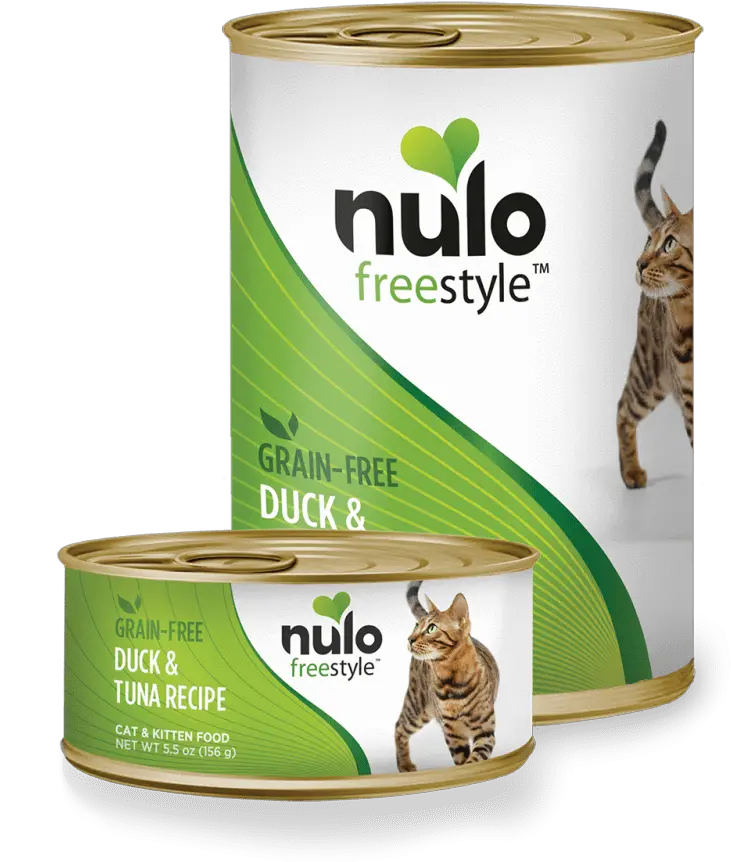 Nulo Freestyle Grain Free Duck U0026 Tuna Recipe Canned Kitten Cat Food Nulo Canned Cat Food Png Kitten Transparent