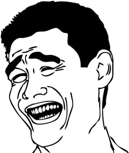 Sticker Maker Troll Face 2 Laughing Man Png Troll Face Png
