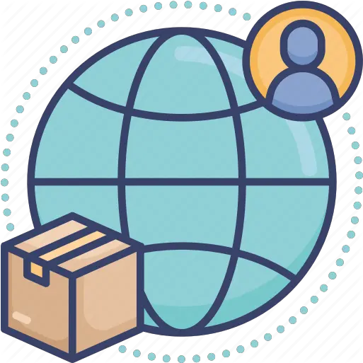 Box Delivery Global International Logistic Package Png Icon