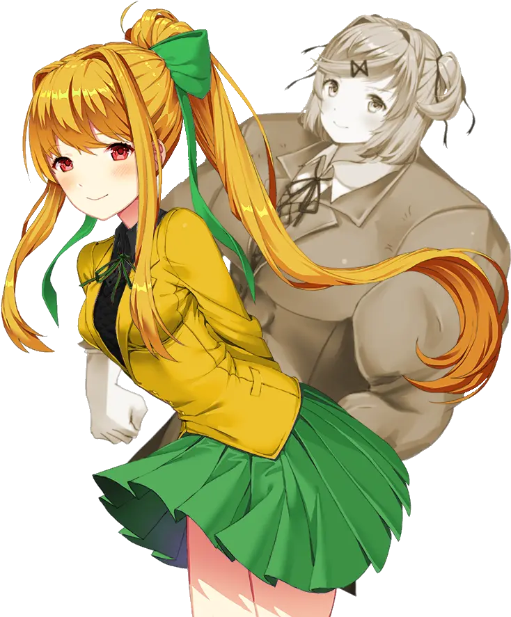 Wasnt Sure If I Should Post This Here Doki Doki Monika Lean Png Dio Hair Png