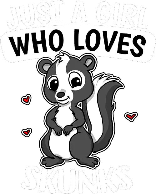 Just A Girl Who Loves Skunks Cute Skunk Costume Carry All Pouch Skunk Costume Png Skunk Icon