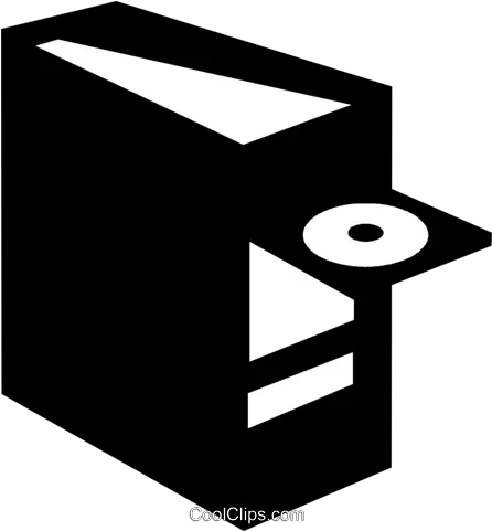 Computer With A Cd Rom Drive Royalty Free Vector Clip Art Cd Drive In Cpu Clipart Png Rom Icon