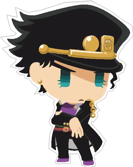 Jojobizarreadventure Jojo Jotaro Sticker By Leone Jojo Pitter Patter Pop Jotaro Png Jotaro Png