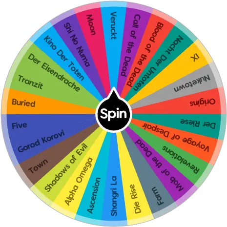 Cod Zombies Maps Treyarch Only Spin The Wheel App Dot Png Cod Zombies Png