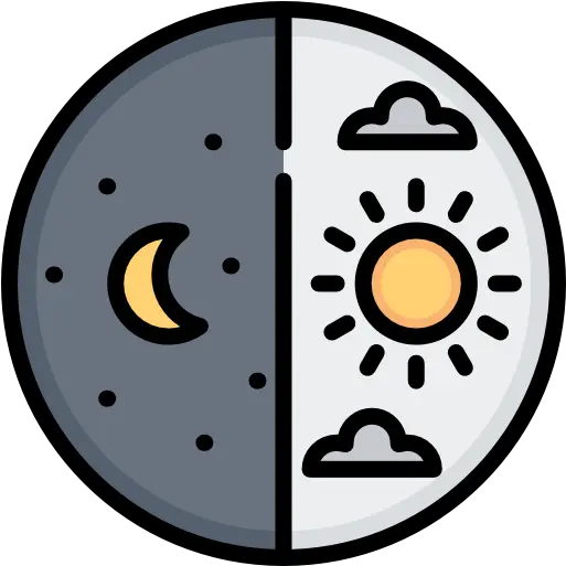 Day And Night Dia Y Noche Icono Png Day Night Icon