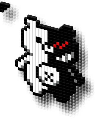 View Cursor Shirt Monokuma Pixel Art Full Size Png Monokuma Pixel Art Monokuma Png