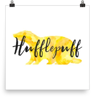 Hufflepuff Hogwarts House Pride Art Print Meerkat Png Hufflepuff Png