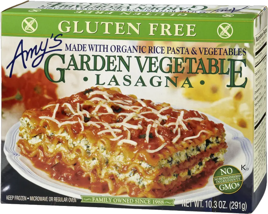 Amyu0027s Gluten Free Garden Vegetable Lasagna 103 Oz Gluten Free Lasagna Frozen Png Lasagna Png