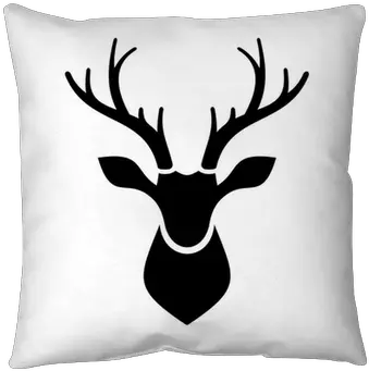 Throw Pillow Deer Head Icon Vector Logo Pixersus Reindeer Graphic Png Head Icon Vector