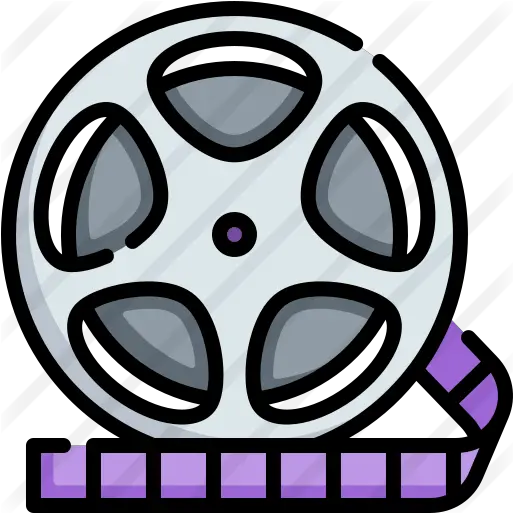 Film Reel Dot Png Movie Reel Flat Icon