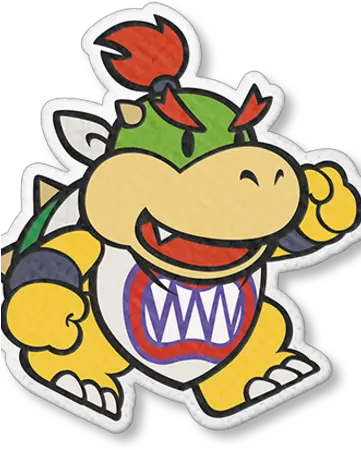 Paper Bowser Jr Paper Mario Bowser Jr Png Bowser Jr Png