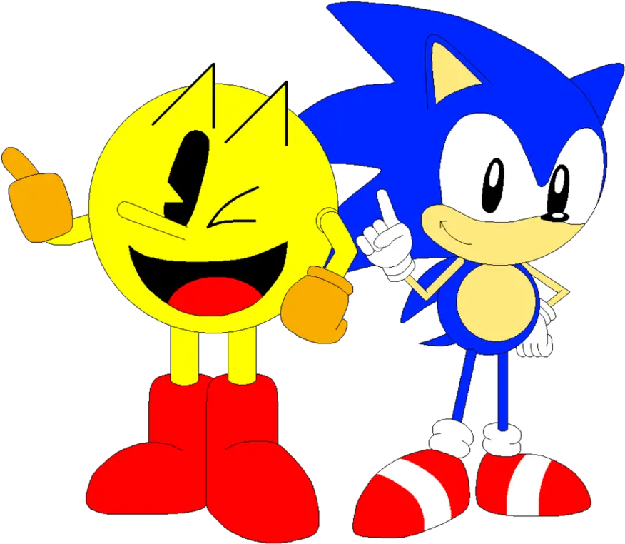 And Sonic Pixel Art Sonic Y Pac Man Transparent Cartoon Pixels Pacman Png Pac Man Transparent