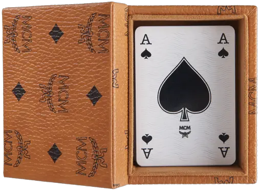 One Size Playing Cards Cognac Mcm Playing Cards Png Playing Cards Transparent Background