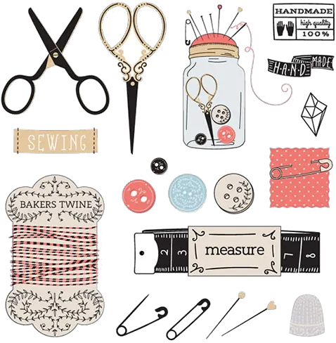 Download Sewing Thread Text Needle Accessory Fashion Hq Png Hand Sewing Tools Needle Png