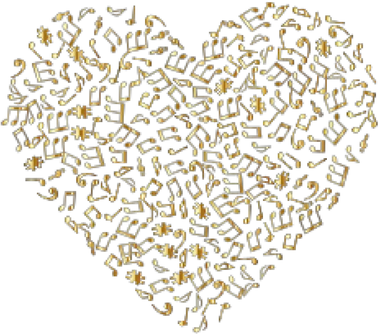 Download Gold Heart Png Clip Arts Gold Music Notes Gold Glitter Heart Transparent Background Musical Notes Transparent Background