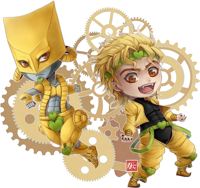 Download Za Warudo Chibi Dio And The World Chibi Png Za Warudo Png