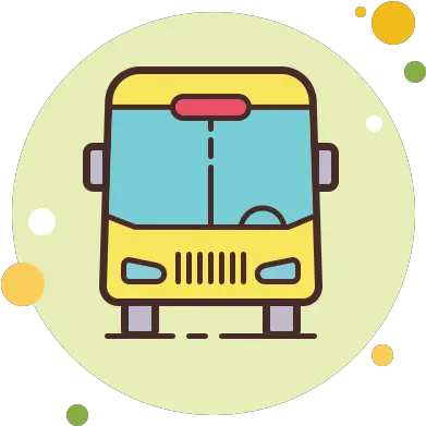 Bus Icon In Circle Bubbles Style Robot Head Icon Png Bus Shelter Icon