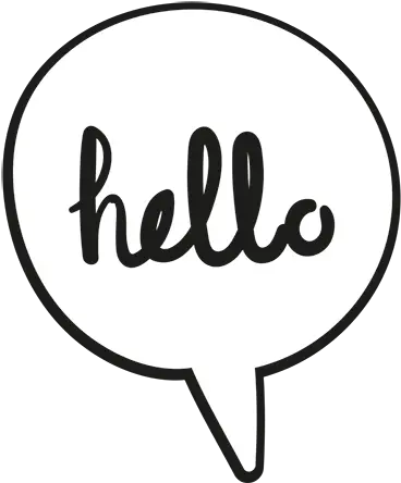 Hello Comic Book Speech Bubble Label Png Comic Speech Bubble Png