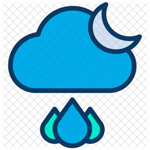 Night Raindrop Icon Clip Art Png Raindrop Png