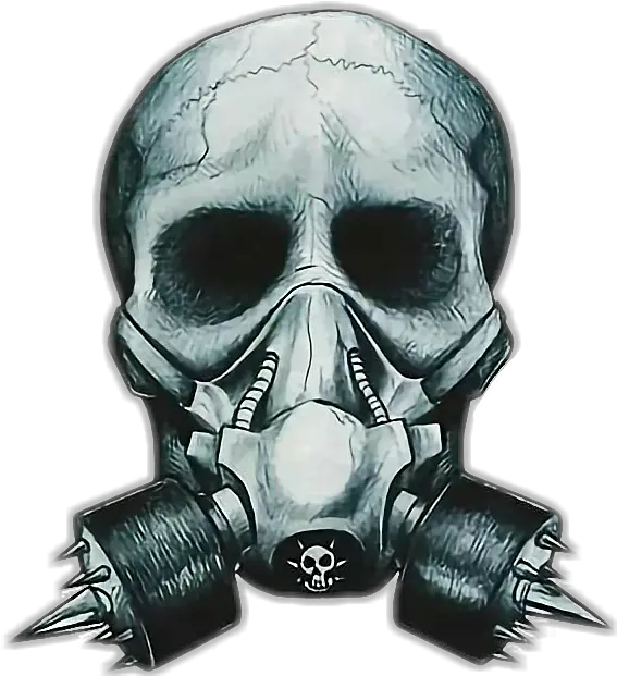 Download Free Stock Gasmask Drawing Apocalypse Skull Gas Mask With Skeltom Png Gas Mask Transparent