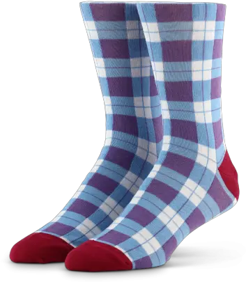 Download Hd Window Pane Dress Socks Pink U0026 Blue Sock Unisex Png Sock Png