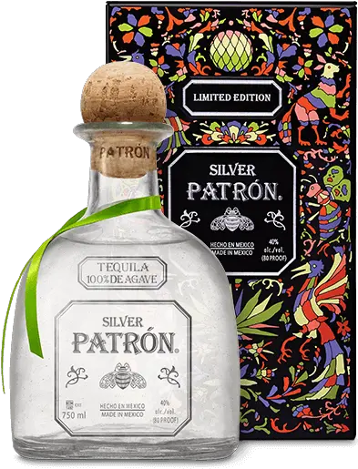 Patron Silver Mexican Heritage Tequila Patron Silver Tequila 375ml Png Patron Bottle Png