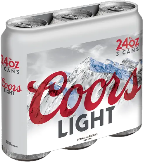 3 Pack 24 Fl Oz Cans Coors Light 3 Pack Png Coors Light Png