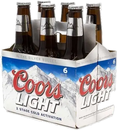 Coors Light Beer 6 Pack Of Coors Light Png Coors Light Png