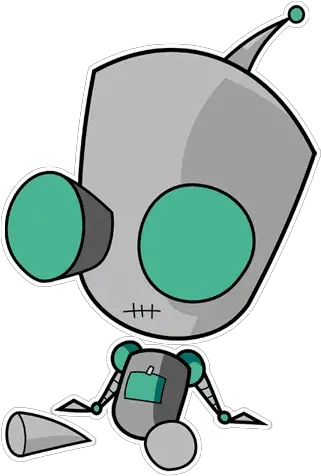 Invader Zimu201d Stickers Set For Telegram Invasor Zim Gir Robot Png Invader Zim Png