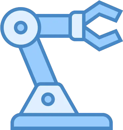 Robot Icon In Blue Ui Style Robotic Arm Vector Png Cyborg Icon
