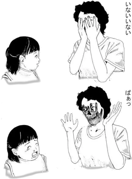 Creepy Hand Png Illustration Creepy Horror Gore Manga Shintaro Peek A Boo Gore Png