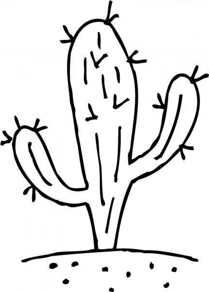 Download Cactus Clipart Black And White Png Image With No Cactus Clipart Black And White Cactus Clipart Png