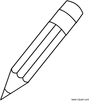 Black And White Pencil With Eraser Clip Art Clip Art Pencil Clipart Png Short Pencil Icon Black And White
