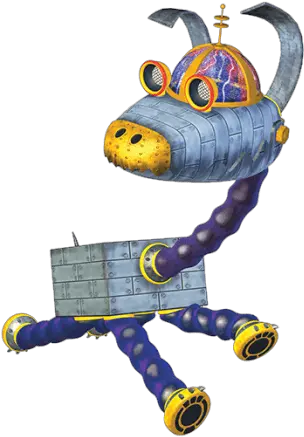 Robotic Dog Goddard Running Transparent Png Stickpng Goddard Jimmy Neutron Png Dog Running Png