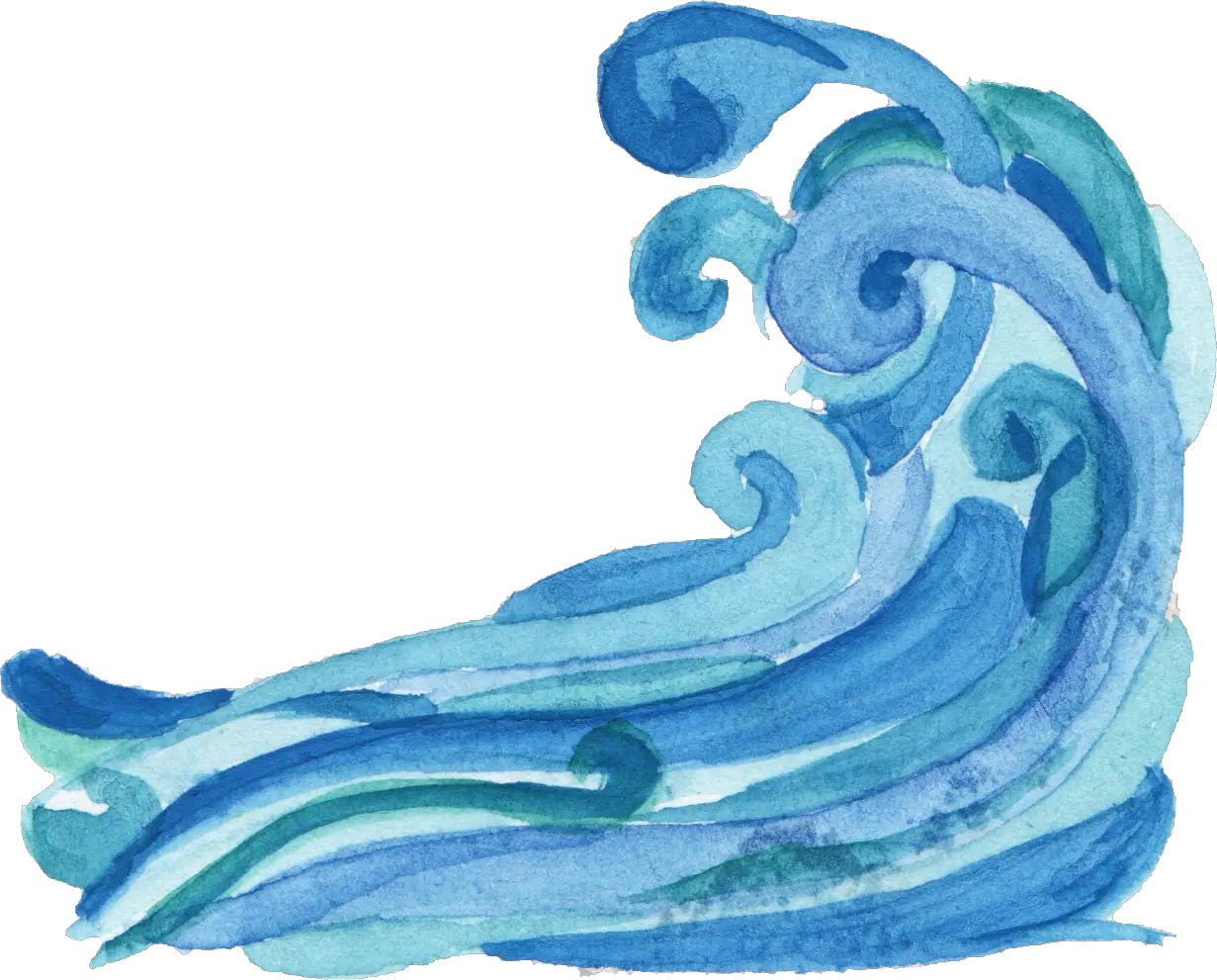 Watercolor Ocean Wave Transparent Spirit Lead Me Where My Trust Is Without Borders Sticker Png Ocean Transparent Background