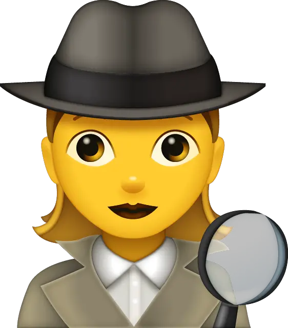 Detective Emoji Detective Emoji Woman Png Detective Png