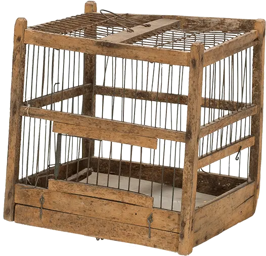 Download Vintage Wooden Bird Cage Cage Png Cage Png