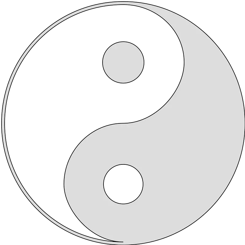 Yin Yang Gray And White Clipart Free Download Transparent Yin Yang Imgur Png Yin Yang Symbol Png