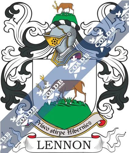 Lennon Family Crest Coat Of Arms And Name History Hemming Coat Of Arms Png John Lennon Png