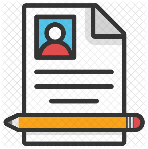 Resume Writing Icon Of Colored Outline Clip Art On Time Limitation Png Resume Icons Png